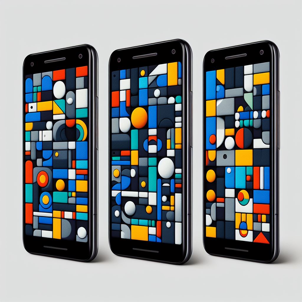 A horizontal timeline divided into seven sections showcasing silhouettes of Pixel phones (Pixel 1 to Pixel 8) with a calendar icon at the beginning marking the launch year and another at the end indicating the year after seven years of updates. The final section is highlighted to emphasize the completion of the 7-year update window.